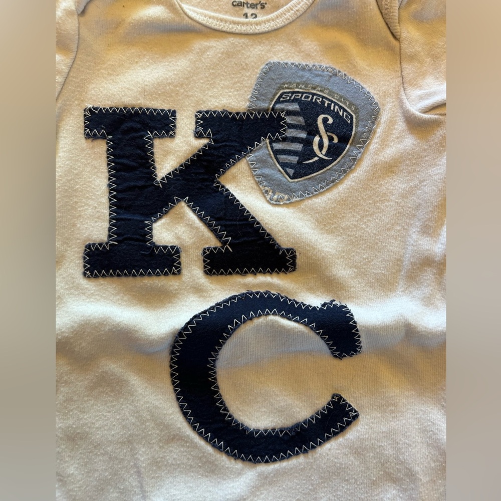 Custom Sporting KC onesies size 12 months - Picture 2 of 4